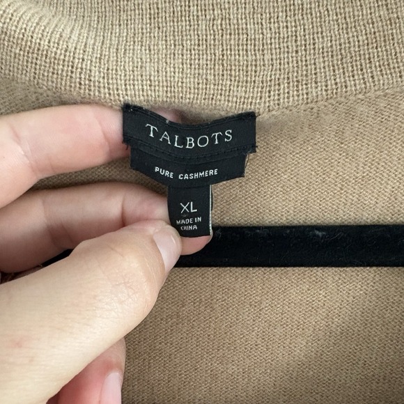 8Piece Bundle Of Talbots Women's XL Pure Cashmere Sweaters, Gray,Tan,Blue,Peach - Picture 13 of 16